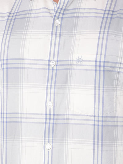 Green Checked 100% Cotton Shirt-Men Shirts-Crimsoune Club