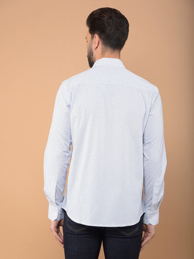 White Printed Shirt-Men Shirts-Crimsoune Club