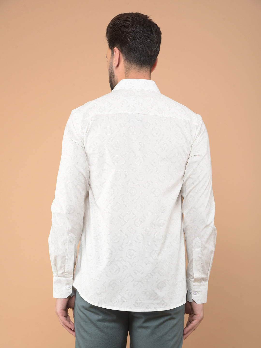 White Printed Shirt-Men Shirts-Crimsoune Club