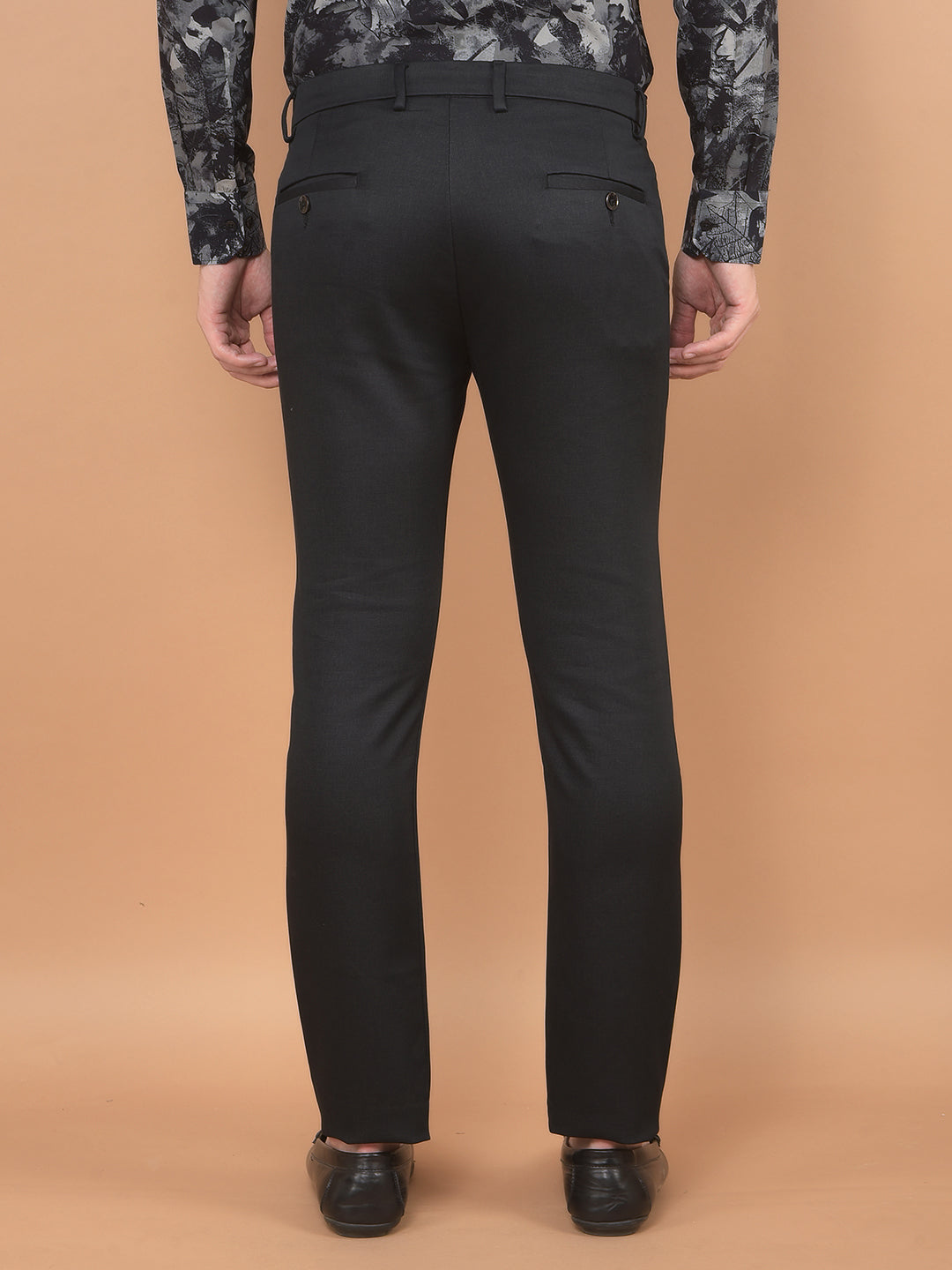 Black Knitted Trousers-Men Trousers-Crimsoune Club