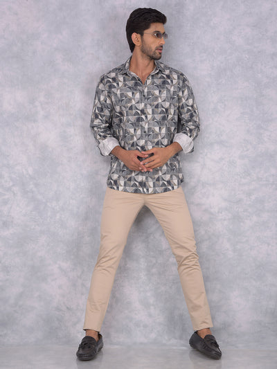 Multi-Color Printed 100% Cotton Shirt-Men Shirts-Crimsoune Club