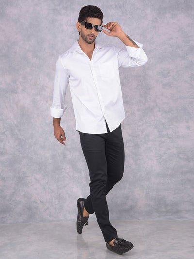 White Printed Shirt-Men Shirts-Crimsoune Club