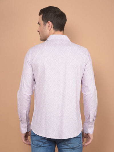 Pink Printed Shirt-Men Shirts-Crimsoune Club