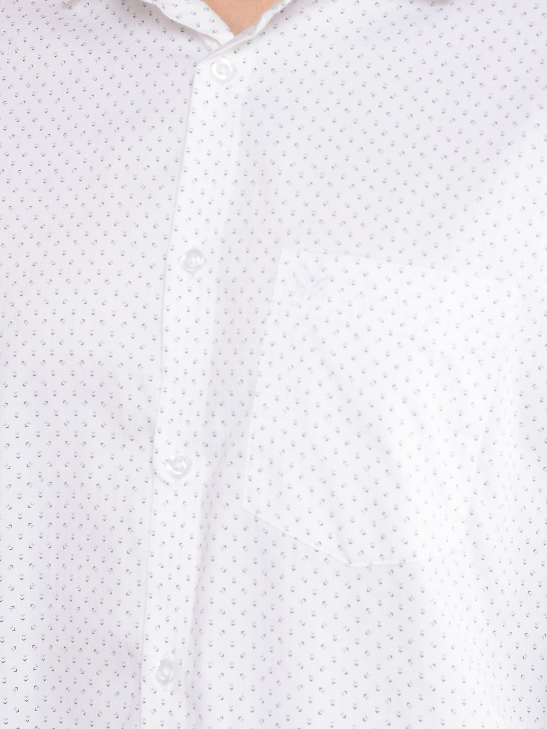 White Printed 100% Cotton Shirt-Men Shirts-Crimsoune Club