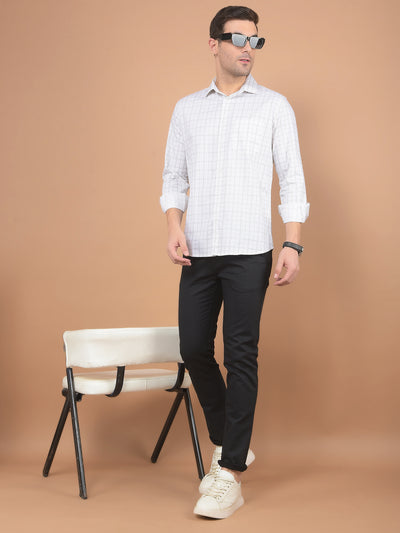 White Printed Shirt-Men Shirts-Crimsoune Club