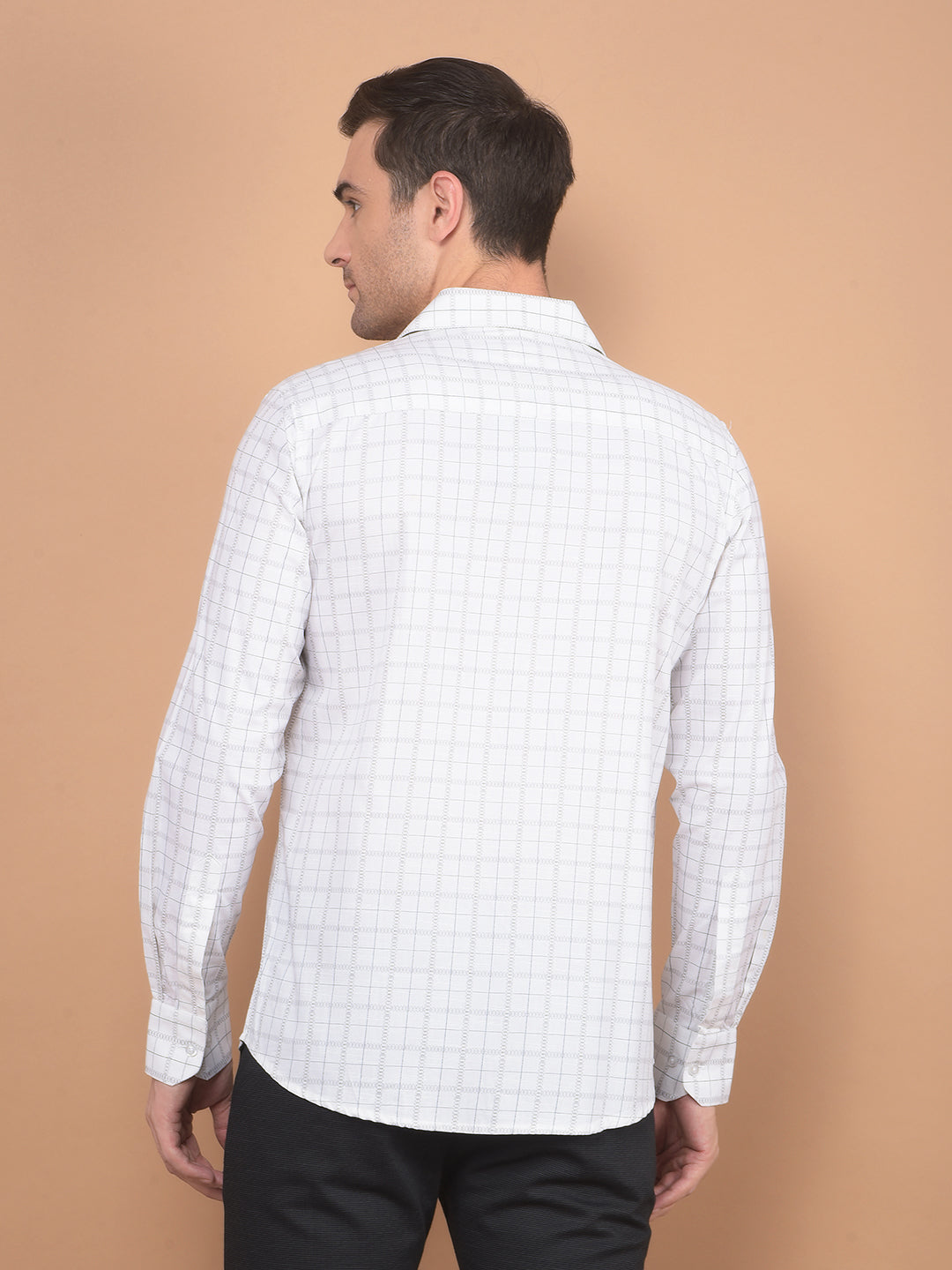 White Printed Shirt-Men Shirts-Crimsoune Club