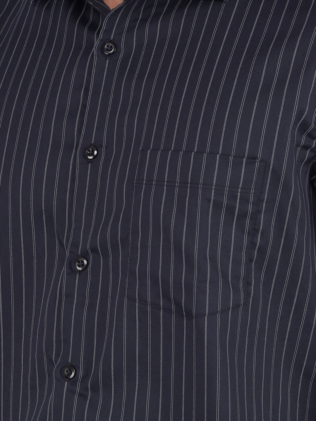 Black Vertical Stripes Shirt-Men Shirts-Crimsoune Club