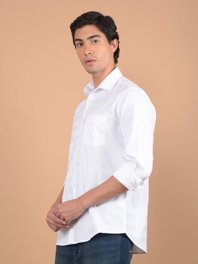 White Printed Shirt-Men Shirts-Crimsoune Club