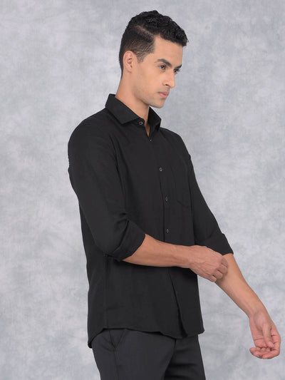 Black Shirt-Men Shirts-Crimsoune Club