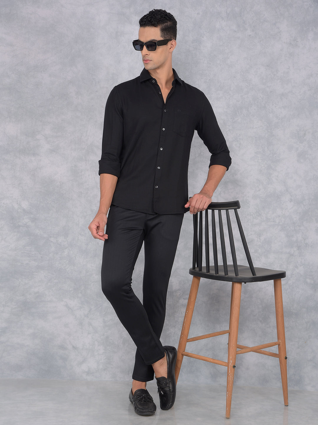 Black Shirt-Men Shirts-Crimsoune Club