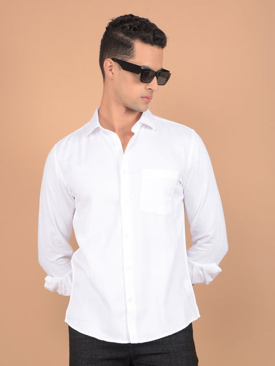 White Shirt-Men Shirts-Crimsoune Club