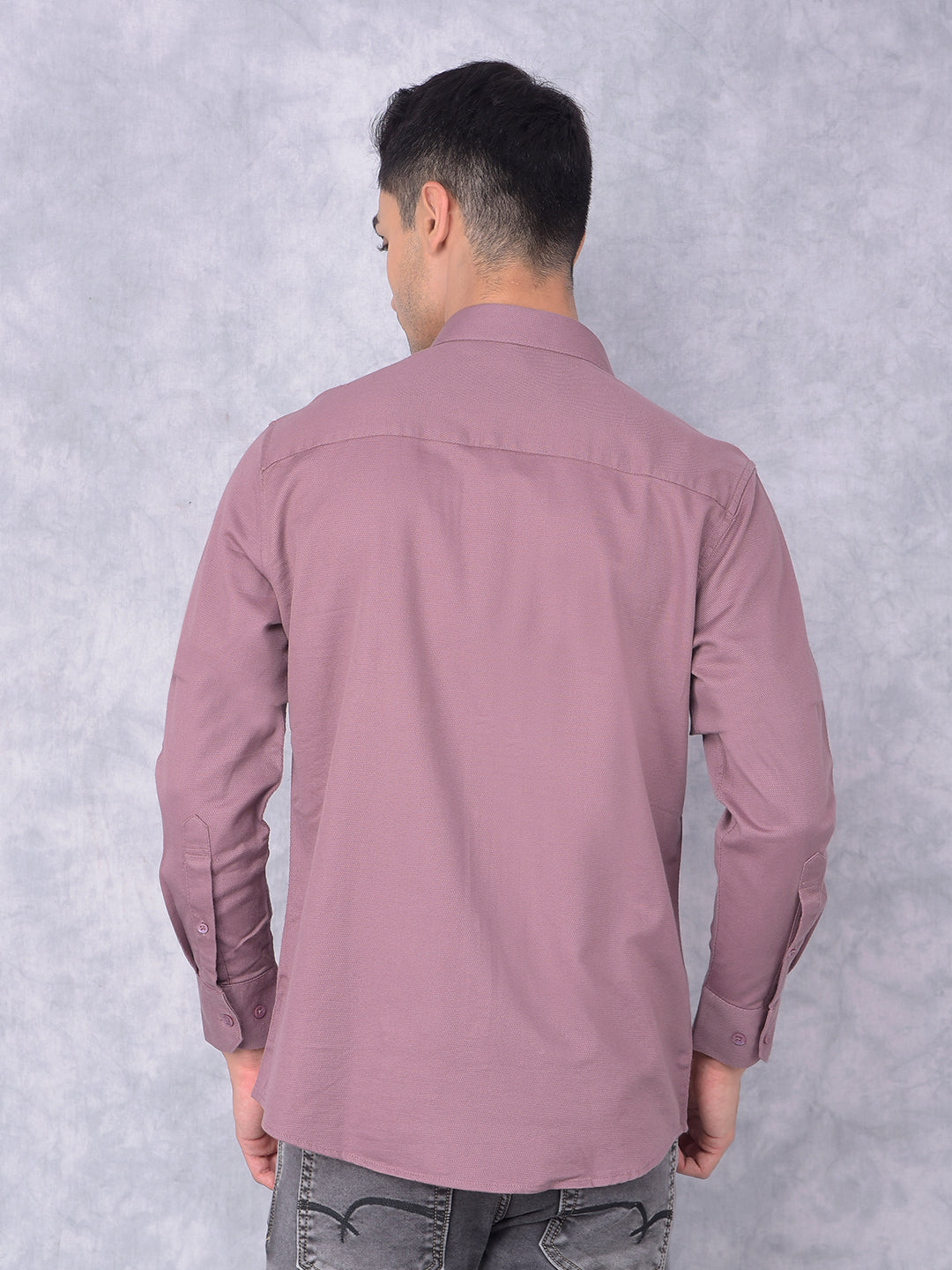 Pink Knitted Shirt-Men Shirts-Crimsoune Club