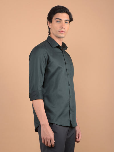 Green Shirt-Men Shirts-Crimsoune Club