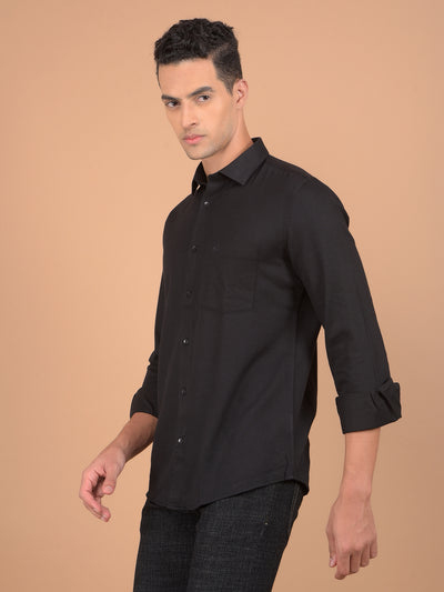 Black Shirt-Men Shirts-Crimsoune Club