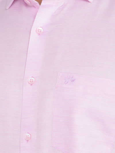 Pink Knitted Shirt-Men Shirts-Crimsoune Club