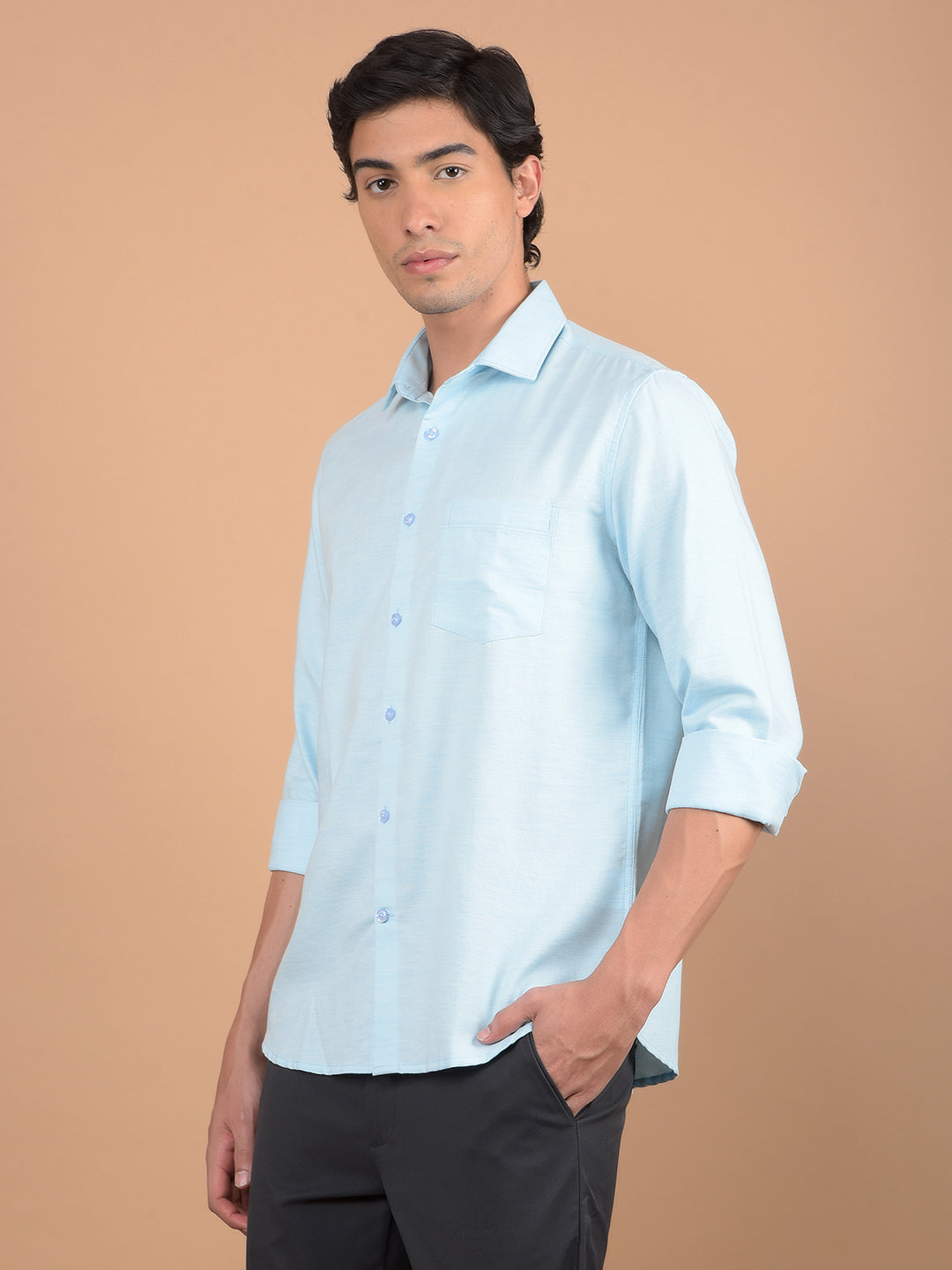 Blue Shirt-Men Shirts-Crimsoune Club