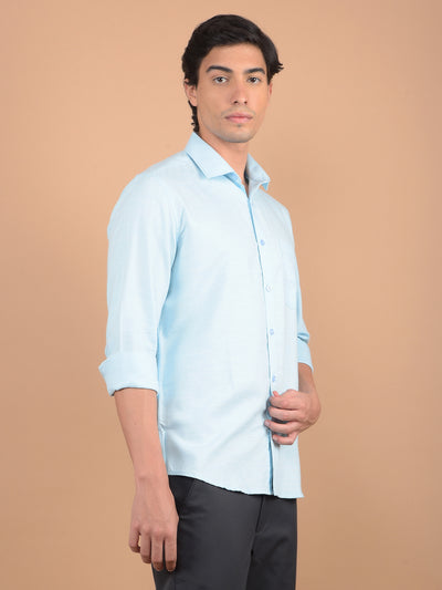 Blue Shirt-Men Shirts-Crimsoune Club