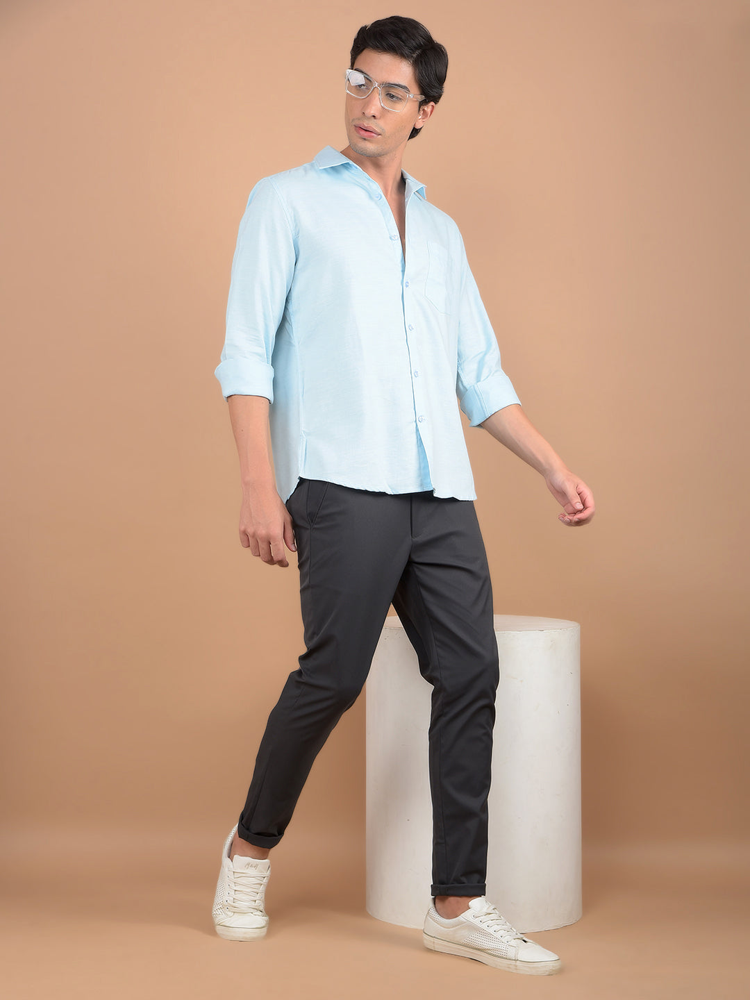 Blue Shirt-Men Shirts-Crimsoune Club