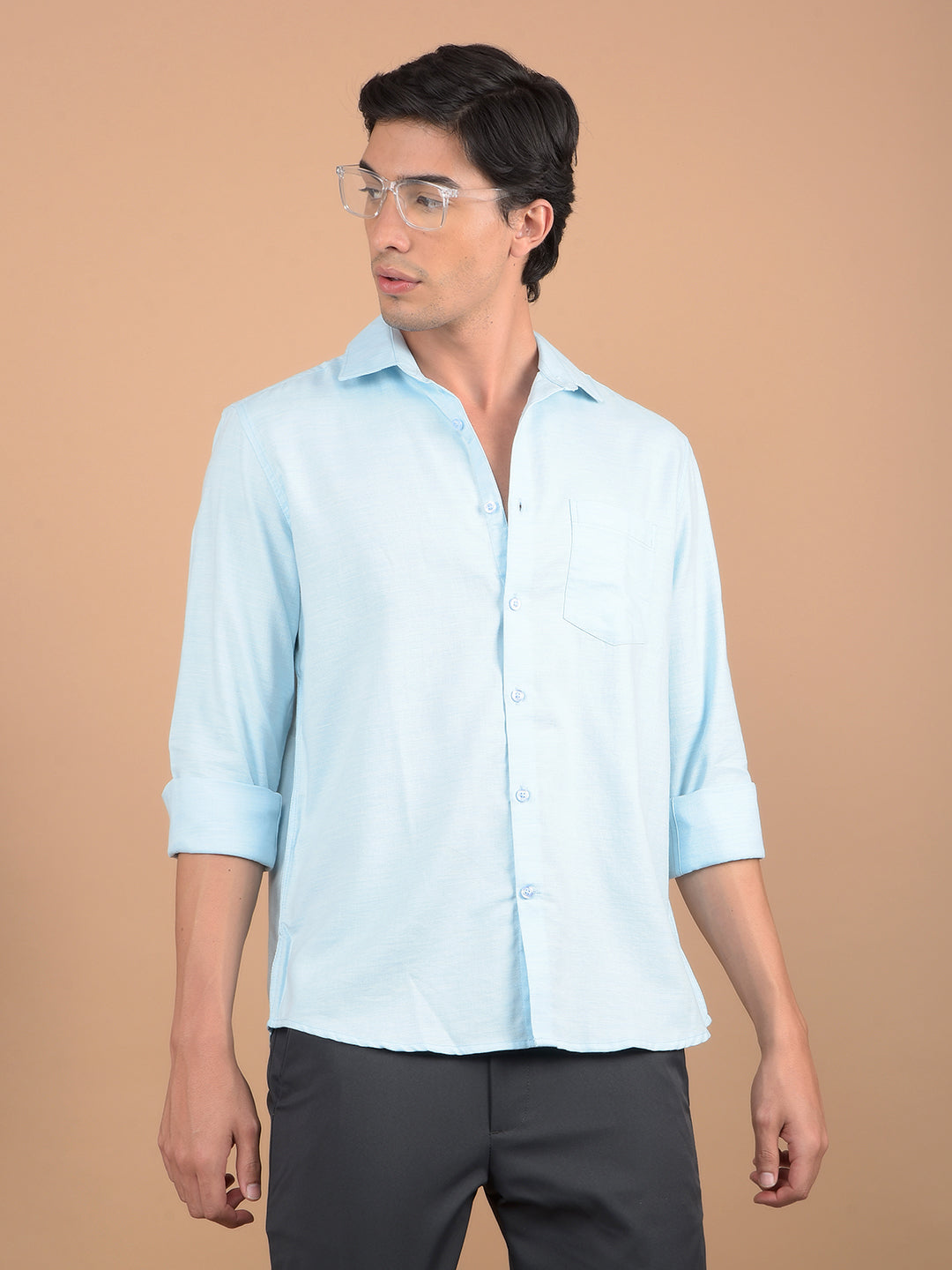 Blue Shirt-Men Shirts-Crimsoune Club