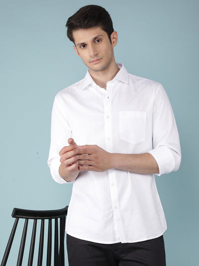 White Printed Shirt-Men Shirts-Crimsoune Club