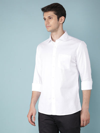 White Printed Shirt-Men Shirts-Crimsoune Club