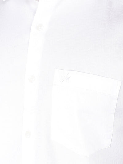 White Printed Shirt-Men Shirts-Crimsoune Club