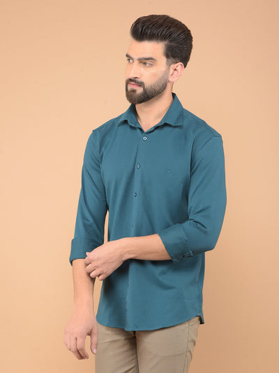 Blue Shirt-Men Shirts-Crimsoune Club