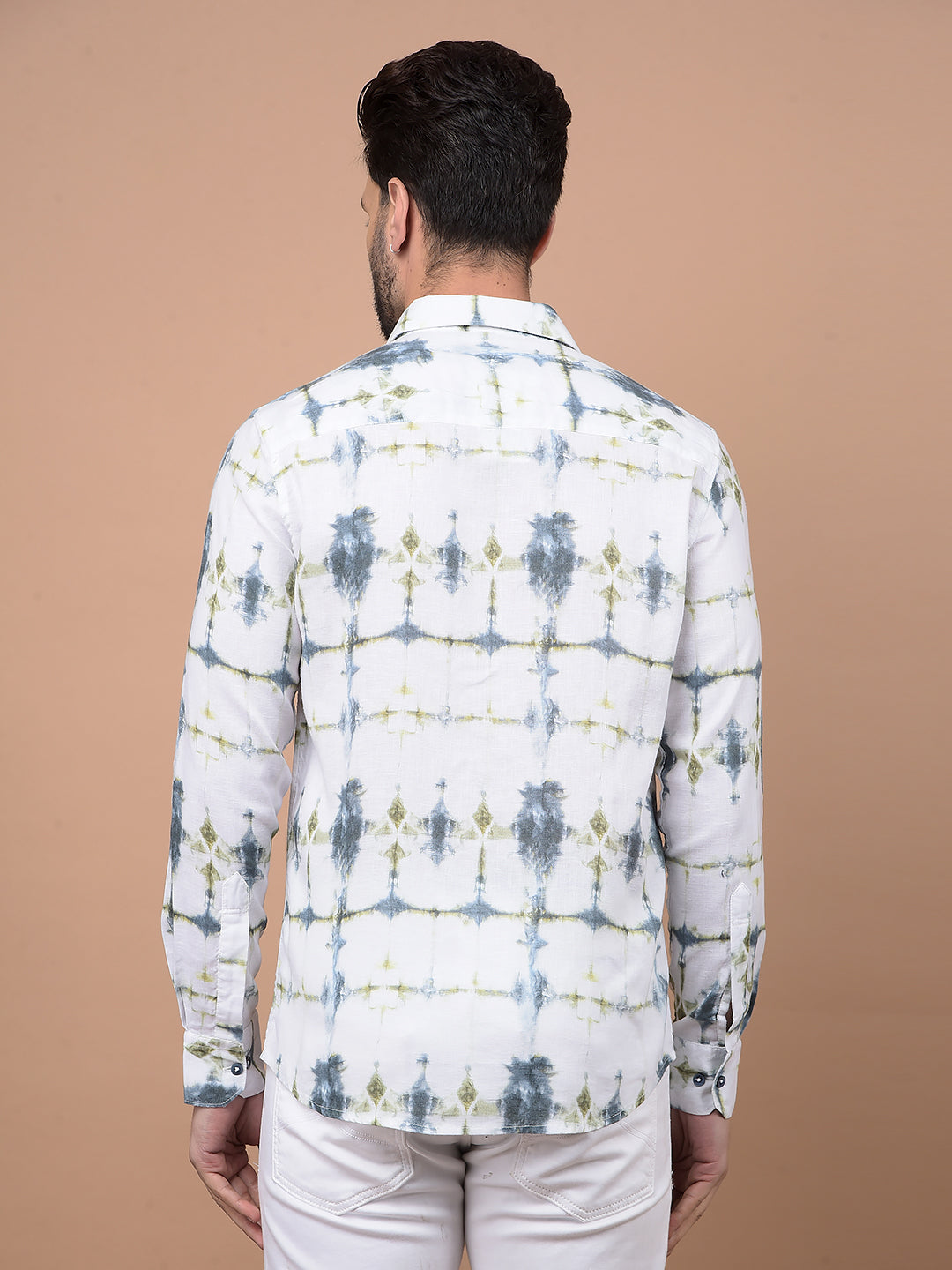 Multi-Color Printed Linen Shirt