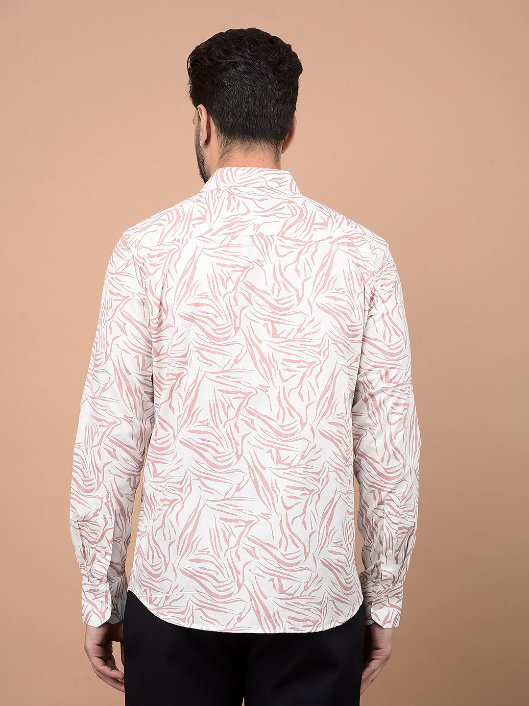 Pink Abstract Print Shirt