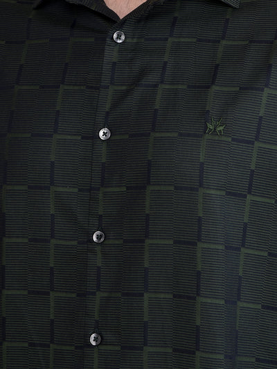 Green Checked 100% Cotton Shirt