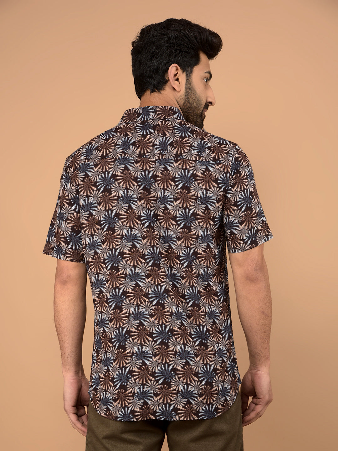 Multi-Color Floral Print Shirt-Men Shirts-Crimsoune Club