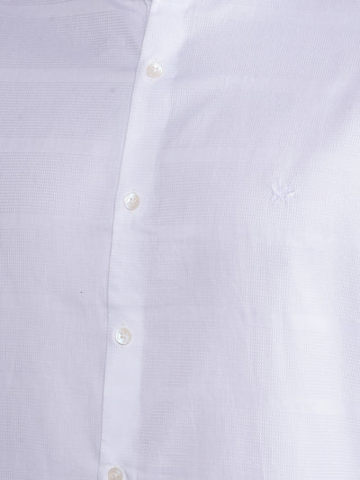 White 100% Cotton Knitted Shirt