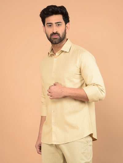 Yellow Shirt-Men Shirts-Crimsoune Club