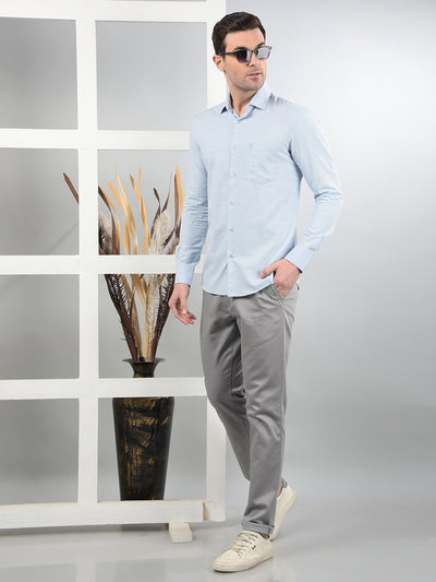 Blue Printed Shirt-Men Shirts-Crimsoune Club