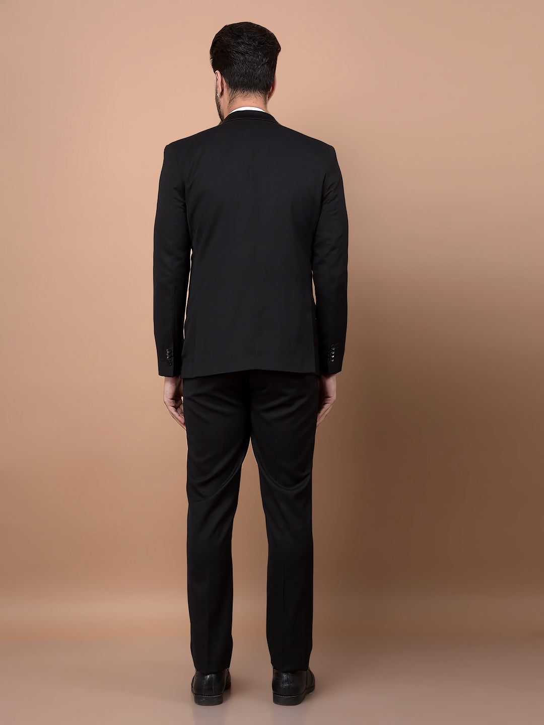 Black 2 Pieces Suit-Men Suits-Crimsoune Club