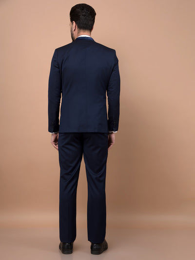 Navy Blue 2 Pieces Suit