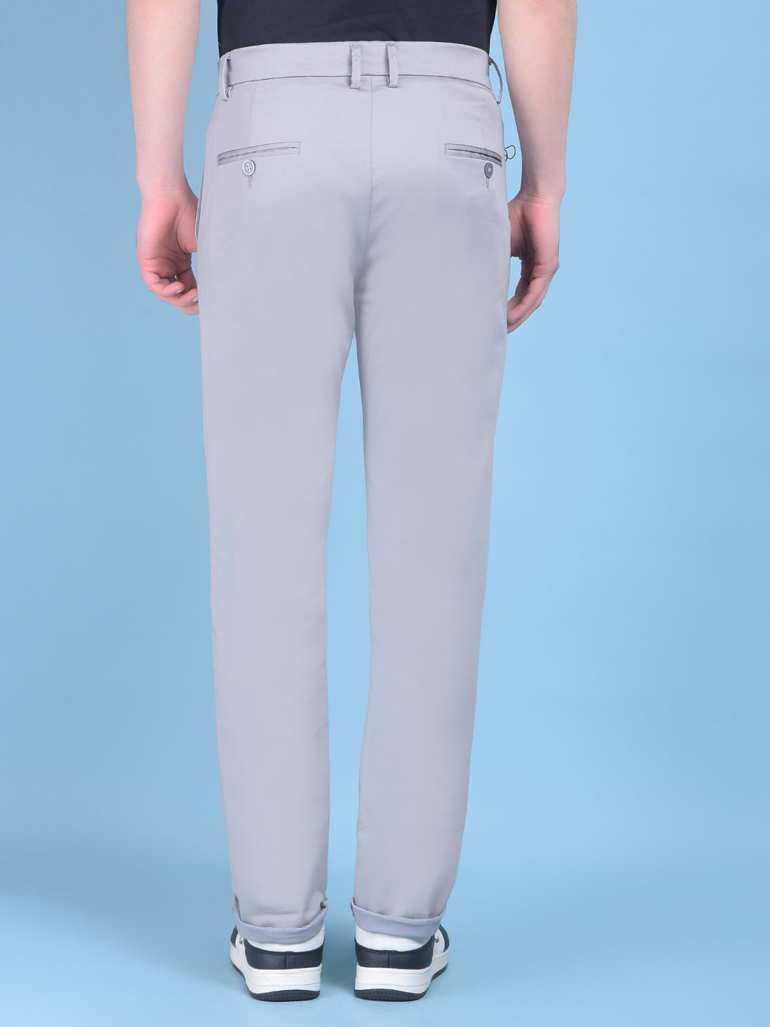 Grey Trousers-Men Trousers-Crimsoune Club