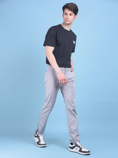 Grey Trousers-Men Trousers-Crimsoune Club