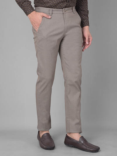 Grey Printed Trousers-Men Trousers-Crimsoune Club