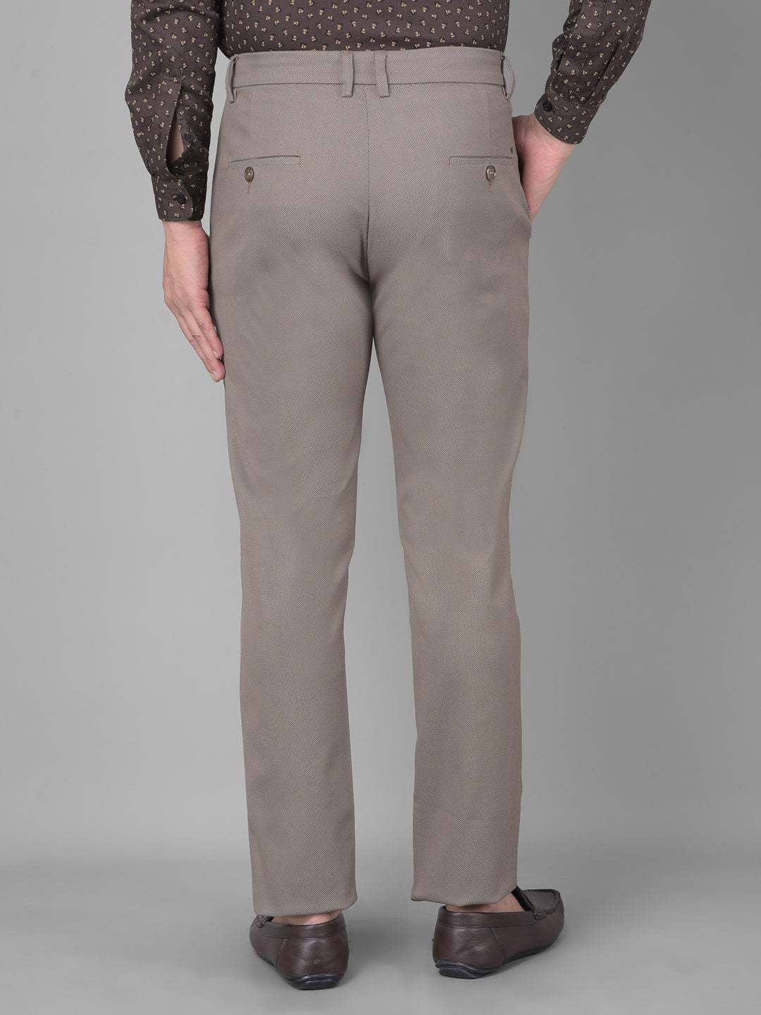 Grey Printed Trousers-Men Trousers-Crimsoune Club