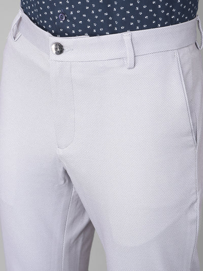 Grey Printed Trousers-Men Trousers-Crimsoune Club