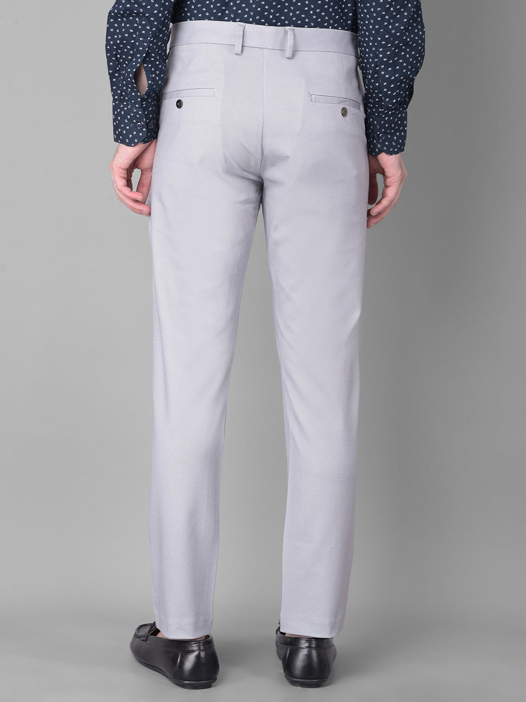 Grey Printed Trousers-Men Trousers-Crimsoune Club