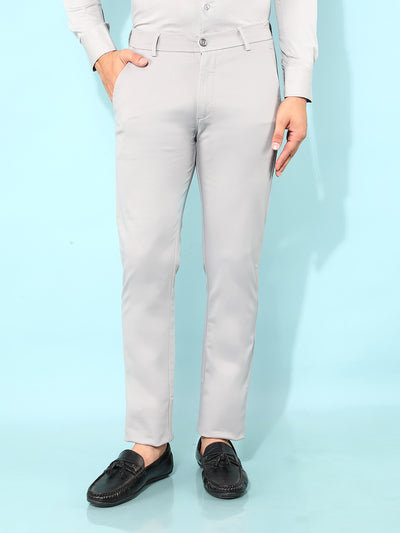 Grey Trousers-Men Trousers-Crimsoune Club