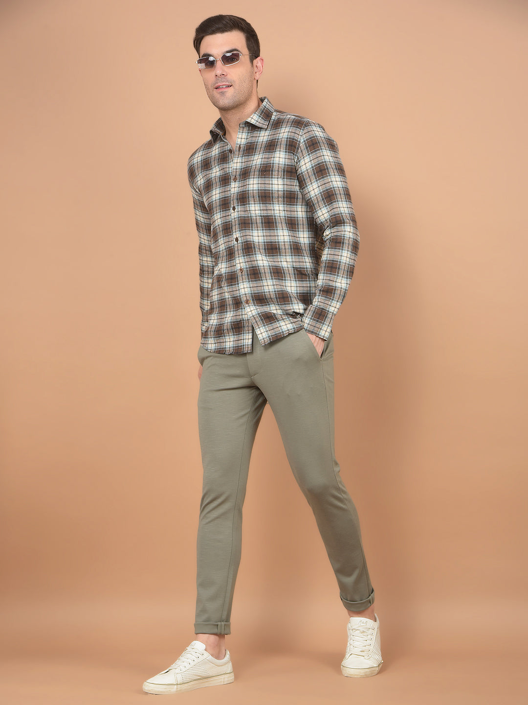 Grey Stretchable Trousers-Men Trousers-Crimsoune Club