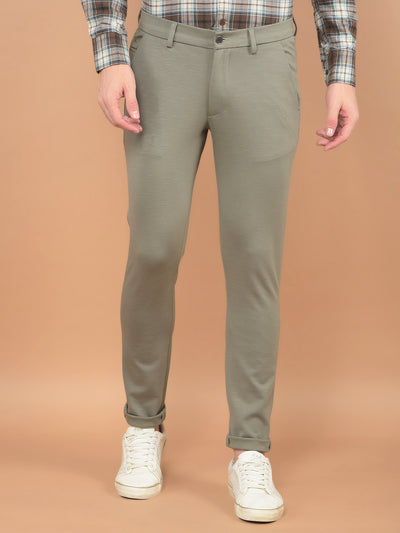 Grey Stretchable Trousers-Men Trousers-Crimsoune Club