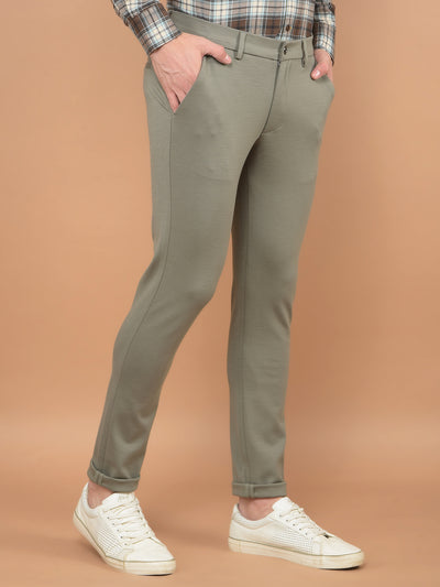 Grey Stretchable Trousers-Men Trousers-Crimsoune Club