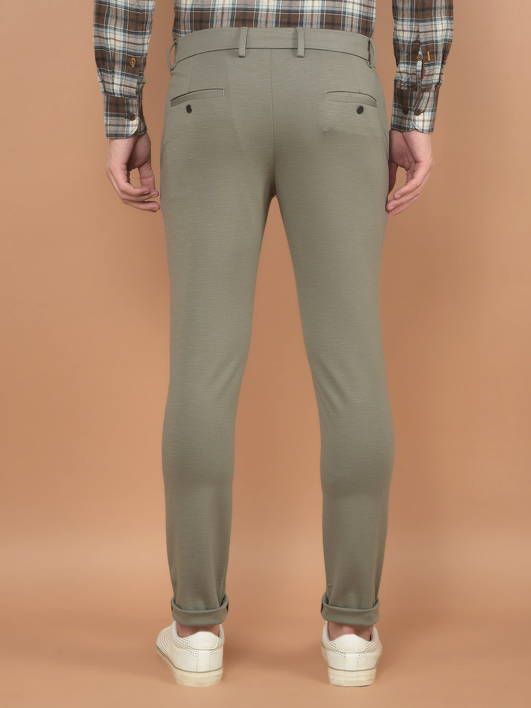 Grey Stretchable Trousers-Men Trousers-Crimsoune Club