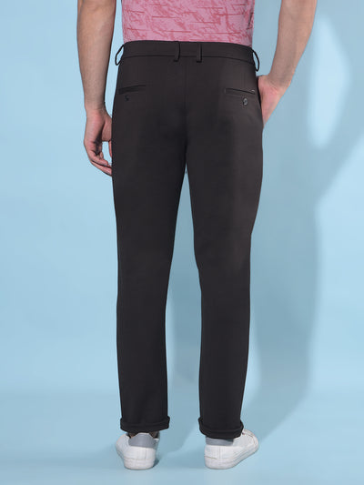 Olive Stretchable Trousers-Men Trousers-Crimsoune Club