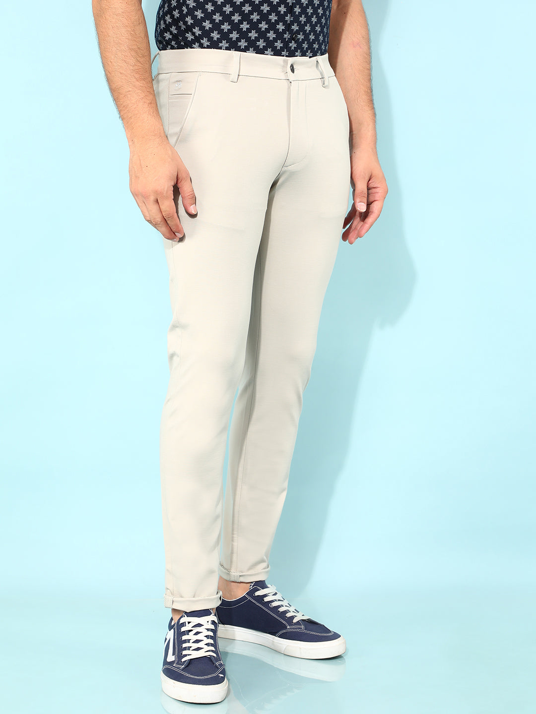 Grey Trousers-Men Trousers-Crimsoune Club