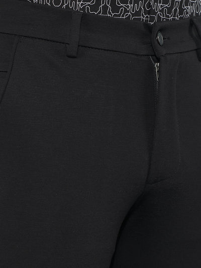 Black Trousers-Men Trousers-Crimsoune Club